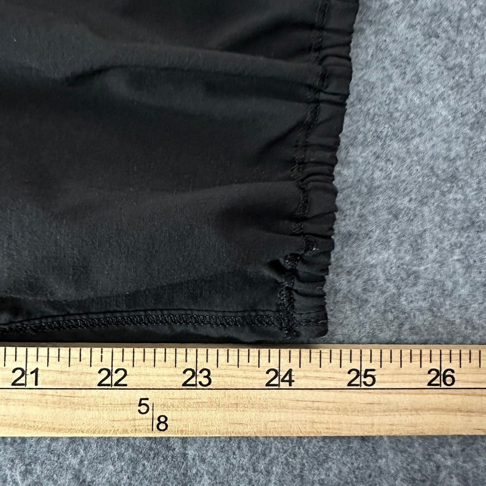 Lululemon Om Pant Black Size 10 Ultra Light Foldover Waist Crop Yoga Joggers - Picture 5 of 7